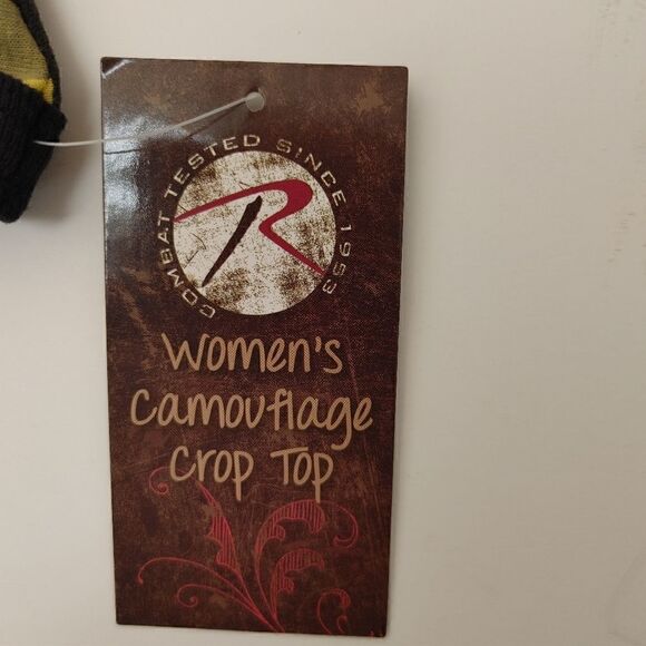 ROTHCO WOMEN'S STINGER YELLOW SHORT SLEEVE CROP TOP. - Picture 5 of 6